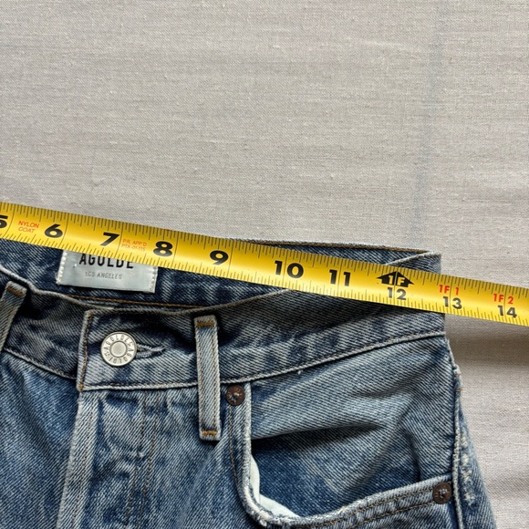 Agolde 90s Pinch High Rise Crop Straight Jeans Endless Size 25 A154D-1206 - Picture 9 of 14